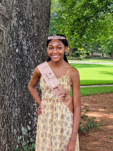 Karsyn celebrating her Sweet 16